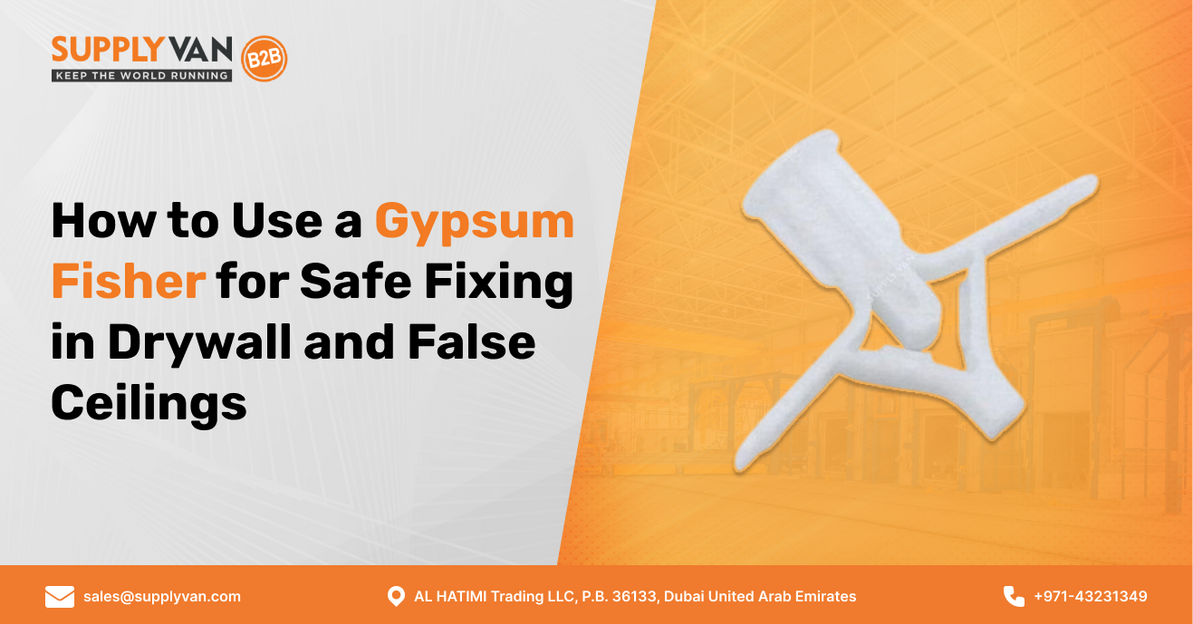 How to Use a Gypsum Fisher for Safe Fixing in Drywall and False Ceilings