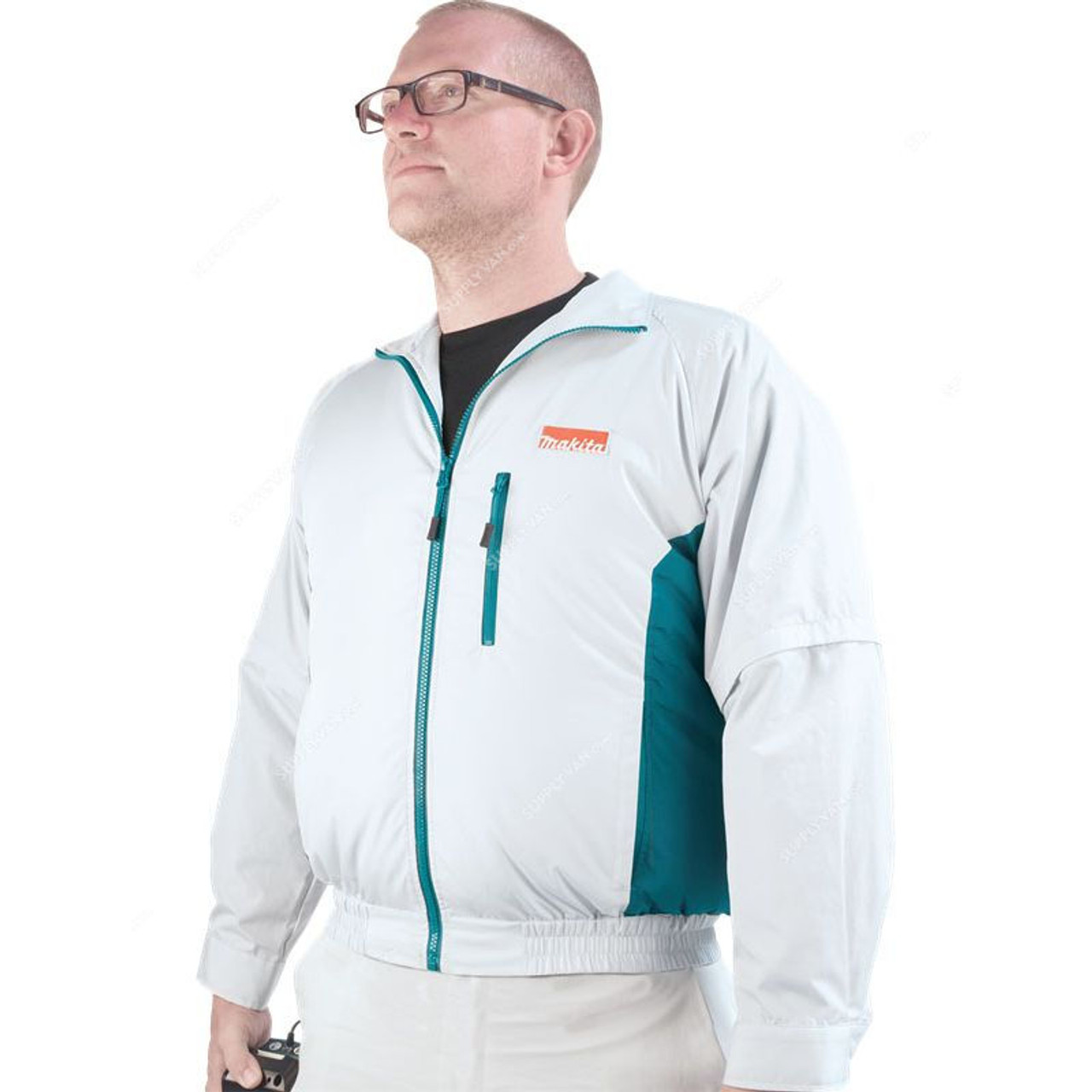 Makita CORDLESS FAN JACKET Lサイズ 蛍光イエロー Makita 18V LXT Lithium-Ion Cordless High Visibility Fan