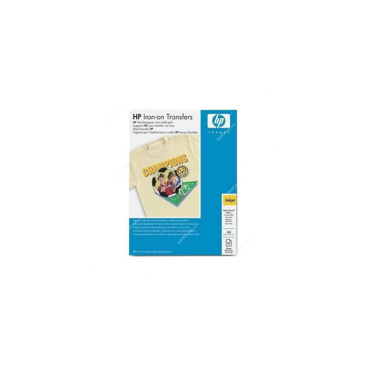 HP Ironon Transfers Art Paper C6050A A4 210 x 297MM White 12 Pcs/Pack