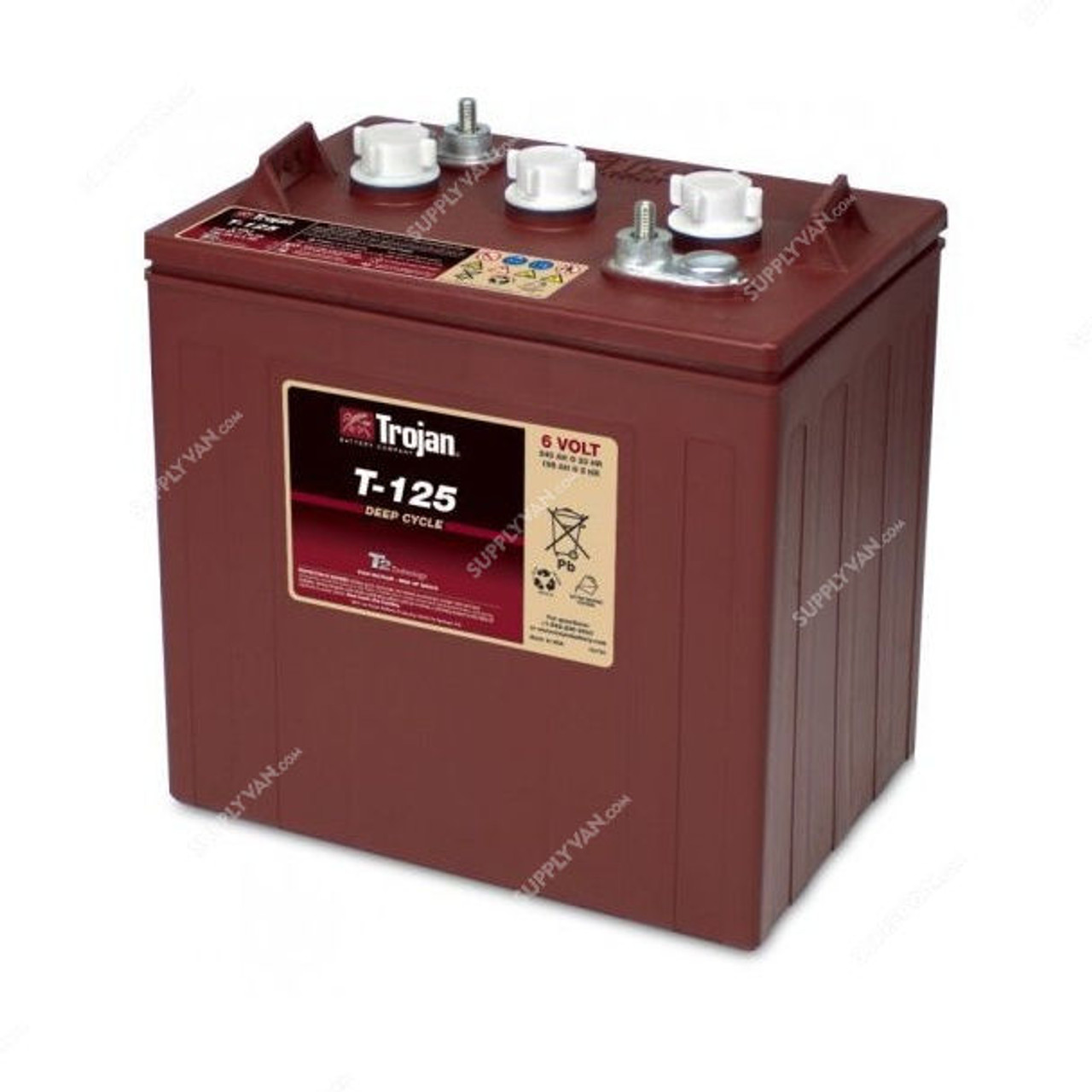 Trojan Flooded Lead Acid Battery T 125 6v 240ah20hr