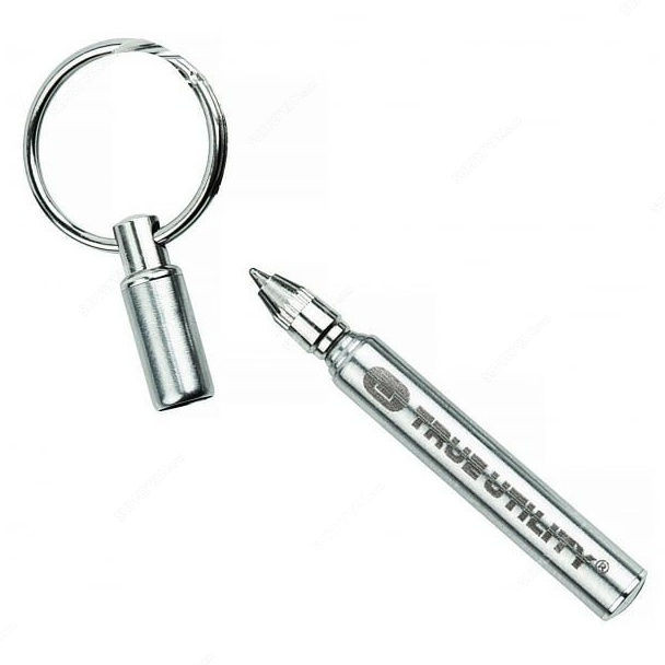True Utility Multi Tool Keyring, TU-246, Silver