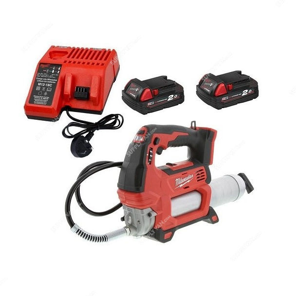 Milwaukee M18GG-202 Cordless Grease Gun Combo Kit M18 18V Ah