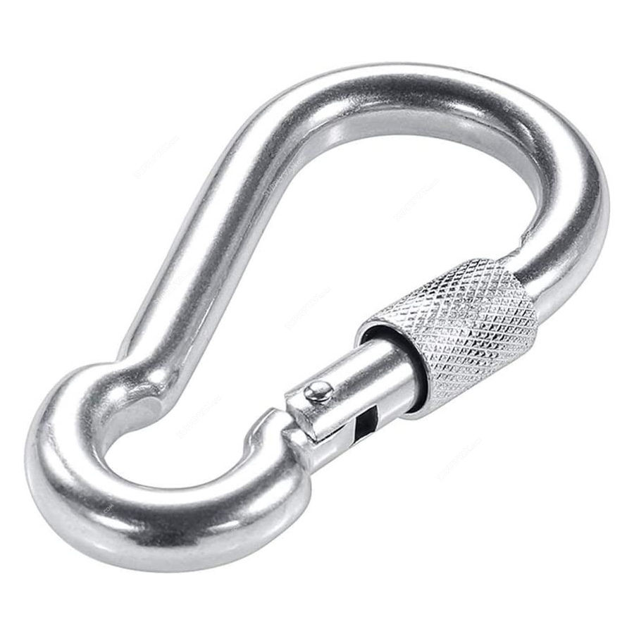 Prond Heavy Duty Screw Gate Locking Carabiner 316 Stainless Steel 3.54