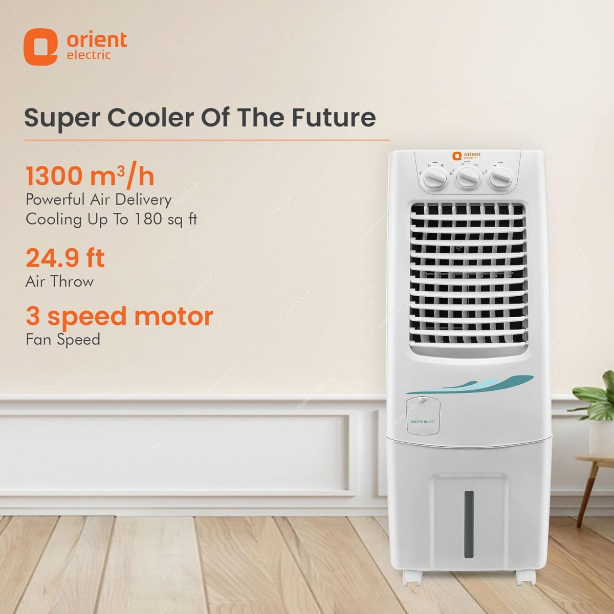 Orient Electric 140W 1300 30 Ltrs Supercool Air Cooler