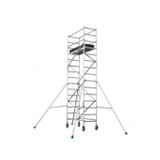 Topman Mobile Narrow Scaffolding, AMNS2, Aluminium, 2 Mtrs, 225 Kg Loading Capacity