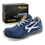 Safetoe Low Ankle Shoes, L-7328, Best Jogger, S1P SRC, Genuine Leather, Size38, Blue