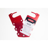 Lockout Hasp, HSP-ALR-6, Aluminium Alloy, 190 x 77MM, Red