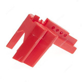 Loto-Lok Ball Valve Lockout, VL-BV-1032TL, Polypropylene, 10-32MM, Red