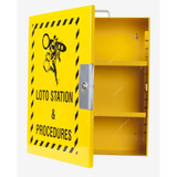 Loto-Lok Lockout Station, LS-6STLY-EB, 400 x 350MM, Yellow