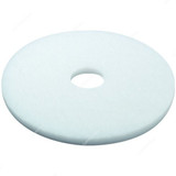 Norton Floor Pad, 66261054209, 17 Inch, White, 5 Pcs/Pack