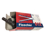 Floscher Fisher Plug, S12, Plastic, 12MM, Grey, 2500 Pcs/Box