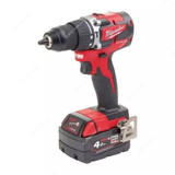 Milwaukee Cordless Percussion Drill, M18CBLPD-422C, 18V, 13MM, 27000 BPM