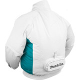Makita Cordless Fan Jacket, ZDFJ201ZL, 18V, L, White/Blue