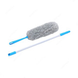 Caliber 2 in 1 Microfiber Duster With Telescopic Handle, CMD21, Grey/Cyan