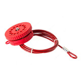 Loto-Lok Kab-O-Lok Cable Lockout Set, CL-KBLK-R5-ST, 5 Mtrs, Red, 3 Pcs/Set