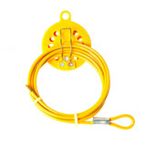 Loto-Lok Kab-O-Lok Cable Lockout Set, CL-KBLK-Y5-ST, 5 Mtrs, Yellow, 3 Pcs/Set