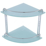 Linisi Glass Shelf, 75293, Silver Colour, Brass