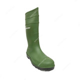 Workman Steel Toe Gumboots, PVC, Green, 11.5UK