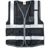 Taha Safety Vest, Sj Solid, Black, L