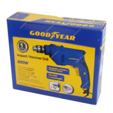 Goodyear Impact/Hammer Drill, GY-DI-200101-1, 600W, 3/8 Inch