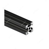 Extrusion T-Slot Profile, 15 Series, Aluminium, 15 x 15MM, Black, PK3