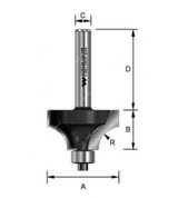 Witox Beading Router Bit W/ Ball Bearing, 4120.24.126, TC, 24.7 x 12.7MM