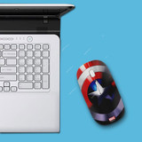 Wackylicious Captain America Wireless Mouse, 1354-1453-835, Multicolor