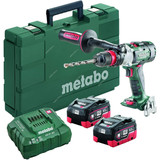 Metabo Cordless Hammer Drill With Metabox Case, SB-18-LTX-3-BL-Q-I, 602357620, 110-120V, 18V