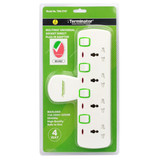 Terminator Universal Multi-Plug Adapter, TMA-574T, 4 Way, 250V, White