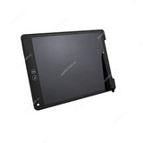 LCD Writing Pad, ABS and Polycarbonate, 12 Inch, Black