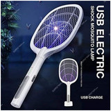 Rechargeable Mosquito Swatter, 1200mAh, White