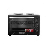 Geepas Electric Oven, GO4452, 700W, 60 Ltrs, Black/White