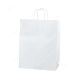 Snh Twisted Handle Shopping Bag, KRAFPW33-10, L, White, 10 Pcs/Pack