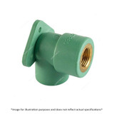 Atlas Wall Mount Elbow, APWME25X0-5, PPR, 25MM Dia x 1/2 Inch, Green