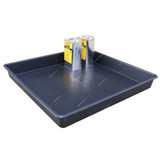 Romold Drip Tray, TT100, 1000MM Length x 1000MM Width, 100 Ltrs Capacity, Black