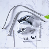 Milano Single Lever Basin Mixer, Lexus, Brass, Chrome Finish