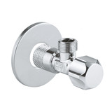 Grohe Angle Valve, 22018000, Metal, 1/2 x 1/2 Inch, Starlight Chrome Finish