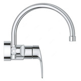 Grohe Single Lever Sink Mixer, 3248230F, Eurosmart, Metal, 1/2 Inch, Starlight Chrome Finish