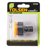 Tolsen 3/4 and 1/2 Inch Tap Adaptor, 57160, ABS, Black and Yellow