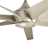 Kichler Ceiling Fan, 310112-ANS, Lehr II, 27.3W, 7 Blade, 54 Inch Blade Dia, Antique Satin Silver