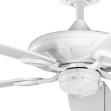 Kichler Ceiling Fan, 310150-MWH, Kevlar, 75.2W, 5 Blade, 60 Inch Blade Dia, Matte White