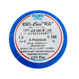 Felder Soft Soldering Wire, 18401510, Iso-Core RA, 1.5MM Dia, 100GM