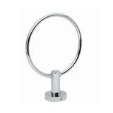 Bold Symphony Wall Mounted Towel Ring, Chrome Plated Brass, Silver