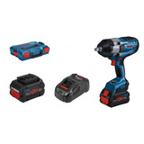 Bosch Professional Cordless Impact Wrench Kit, GDS-18V-1000, 18V, 1000 Nm, 7 Pcs/Kit