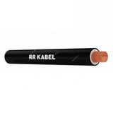 RR Kabel Single Core Flexible Cable, PVC, 10 SQ.MM x 100 Yards Length, Black