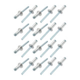 Pop Blind Rivet, Galvanised Steel, 4.8MM Dia x 20MM Length, 500 Pcs/Pack