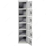 GDF 6 Tier Traditional Locker, TZ-305216, Metal, Grey