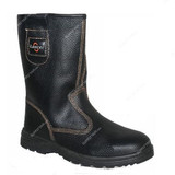 Lancer Welding Boots, TP-213, Model Y, Genuine Leather, S1P SRC, Size45, Black