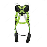 Jech Safety Harness, JE145002N, Vertex Comfy I, 45MM Width, 100 Kg Weight Capacity, Green/Black