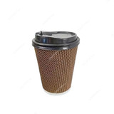 Dfac Pack Cup Lid For Hot and Cold Beverages, 12/16 Oz, 1000 Pcs/Carton